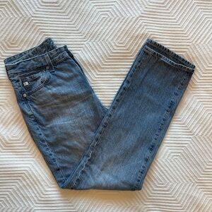 AG Adriano Goldschmied Los Angeles Saige High Rise Straight Denim Jeans Size 28
